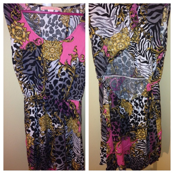 Multi Print Dress - Picture 2 of 2