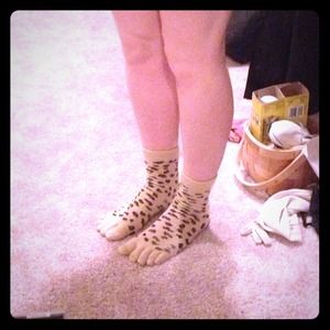 Leopard toe socks!