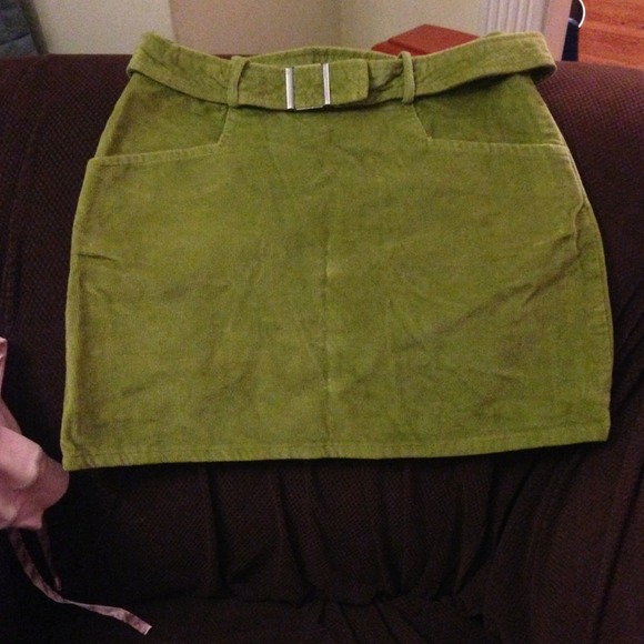 Adorable green corduroy skirt from American Eagle