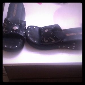 Real leather Harley sandles