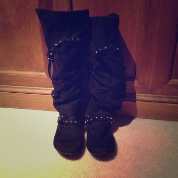 Report suede knee high boots