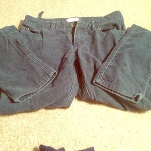 BDG corduroy slightly teal skinnies