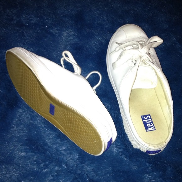 Keds white slide slip-on shoes
