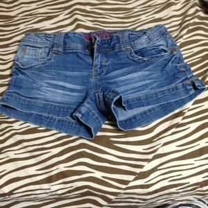 Blue jean shorts