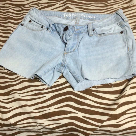 Blue jean shorts