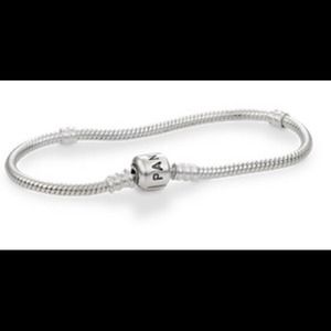 Sterling Silver with Pandora Clasp Bracelet