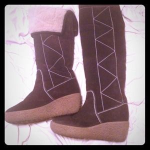 Michael Kors knee length shearling boot
