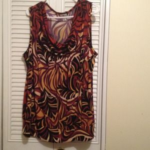 Multicolor sleeveless top