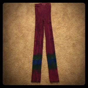 Tie-dye tights