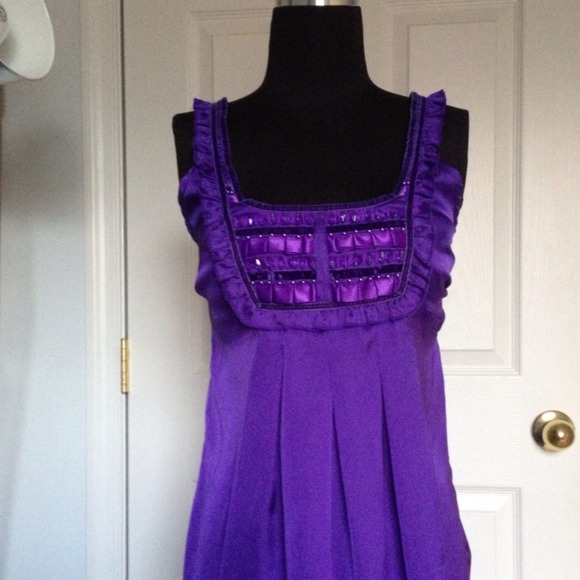 SOLD...Beautiful jewel purple top