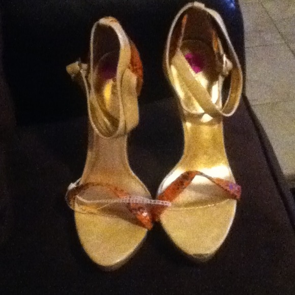 Promise snakeskin sandals
