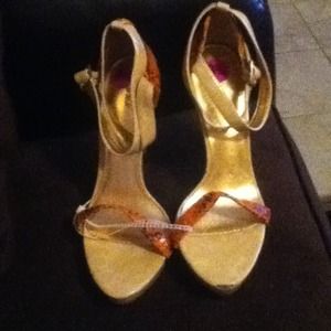 Promise snakeskin sandals