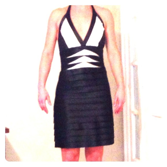 BCBG halter silk dress size 8