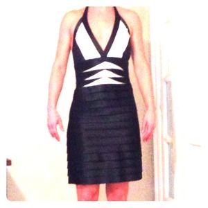 BCBG halter silk dress size 8