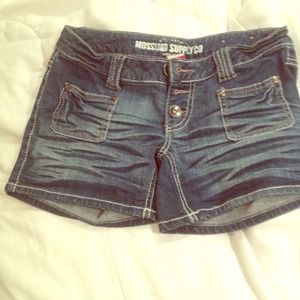 Denim shorts