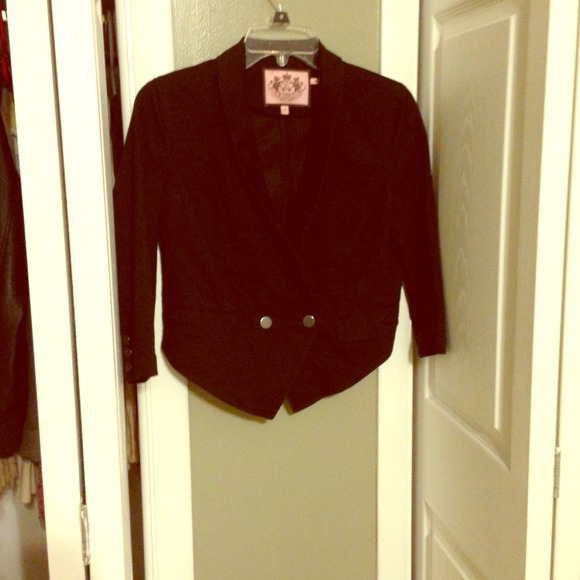 Juicy Couture cropped tuxedo jacket - Picture 1 of 2