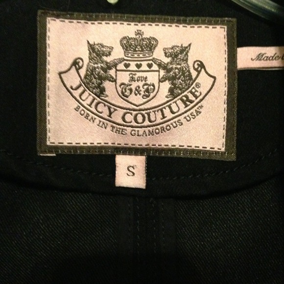 Juicy Couture cropped tuxedo jacket - Picture 2 of 2