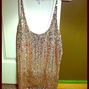 Express sequin tank NWOT