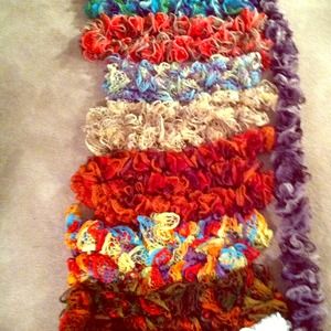 Knitted scarves