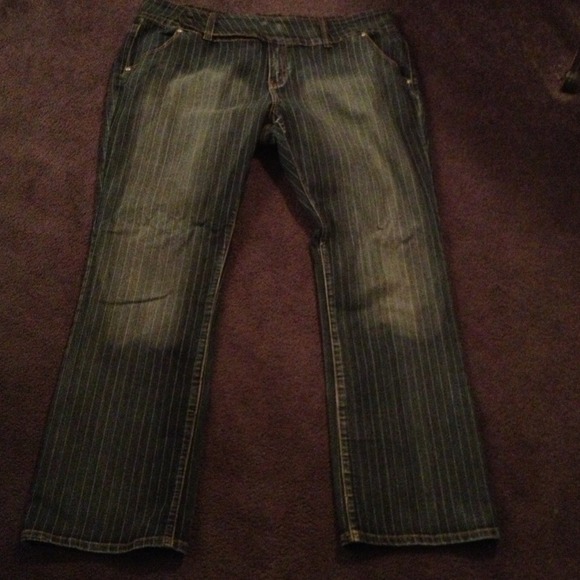 JUST REDUCED **Blue pin stripe denim