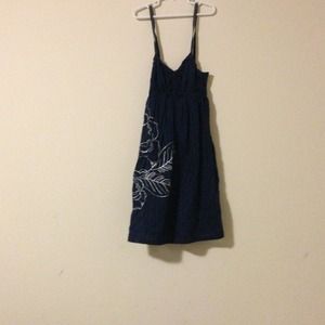 Gorgeous blue dress with floral design