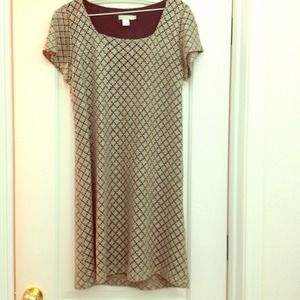 Dress brown with bronze