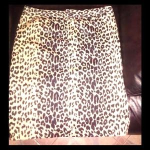 Cheetah print Pencil skirt