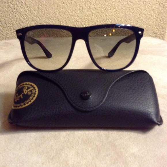 New RayBan Boyfriend FlatTop Navy