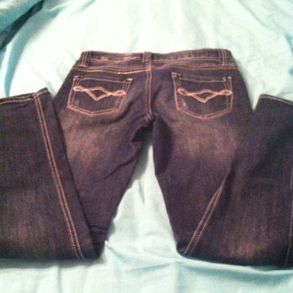 Bling medium wash skinnies