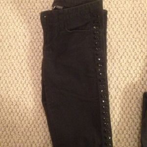 A/X black stud jean