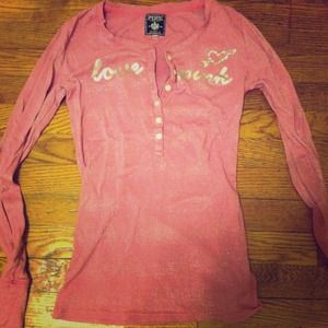 VS love pink long sleeved shirt