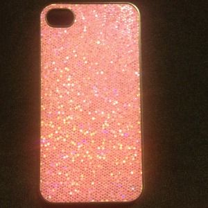 Glitter pink IPhone case