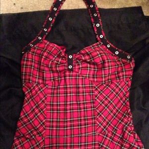 TRIPP NYC size M Pretty Plaid Dress