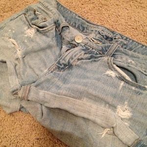 American Eagle AE Cut Off Denim Shorts