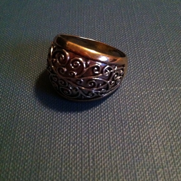 Unisex white Gold and yellow gold ring