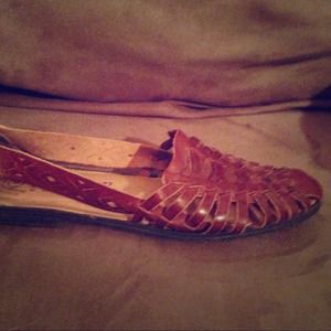 Vintage Woven Brazilian Leather Sandals