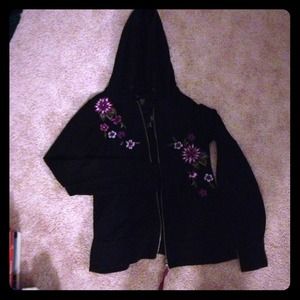 INC Navy zipup hoodie