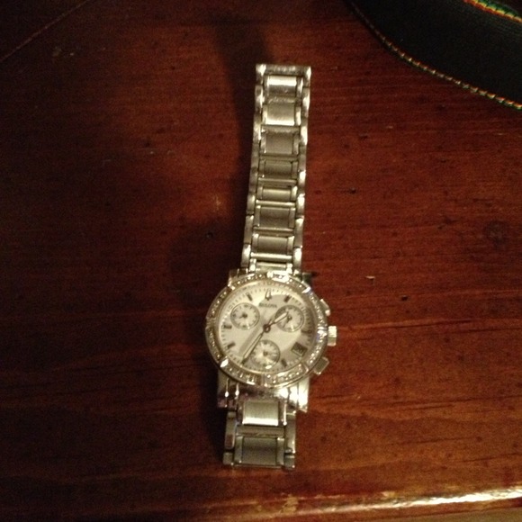 SOLD!!   Bulova watch with diamond crust