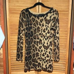 INC International Concept Animal Print Sweater