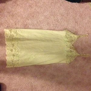 Vintage lingerie, lime green