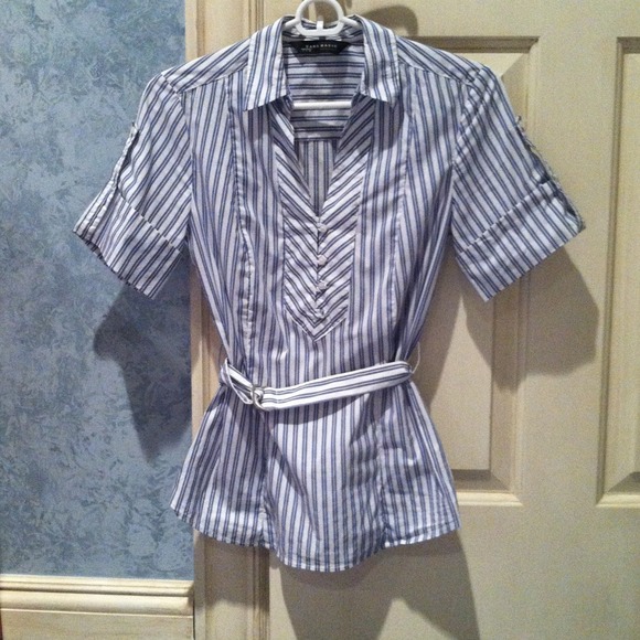 ZARA Striped Blue & White Nautical Pullover Top⚓🌊 - Picture 1 of 1