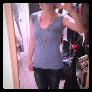 Grey-Blue casual tee