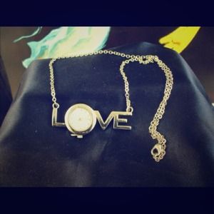 Love watch necklace
