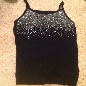 **Hold**for @fashionista591 Black top rhinestones