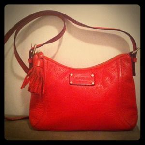 KATE SPADE Lipstick Red Leather Crossbody