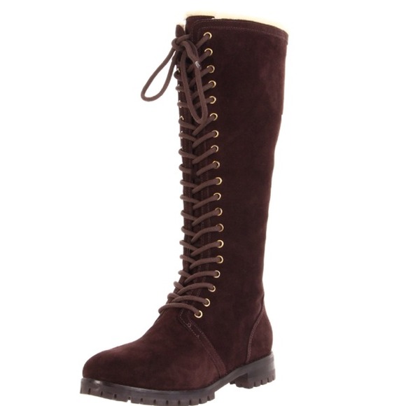 Cole Haan dark brown fleece lined Boot 🆕