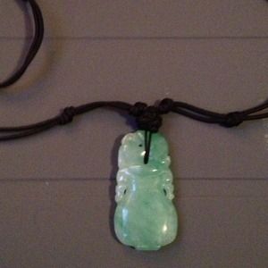 Genuine Carved Jade Pendant