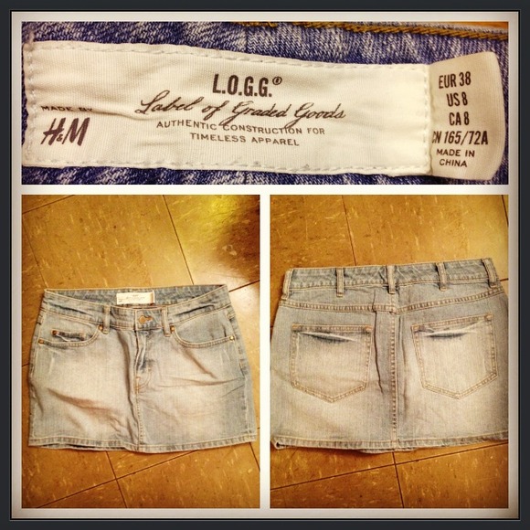 H&M jean skirt