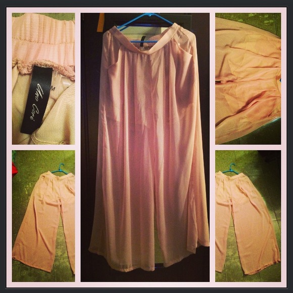 Sheer Peach Pants