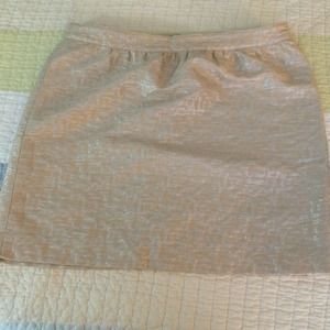 Pinkish & silver Mini Skirt & khaki skirt